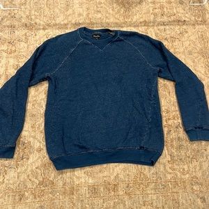 Steven Alan Blue Cotton Speckled Sweatshirt